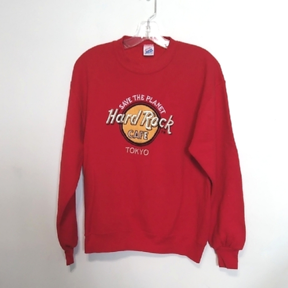 Hard Rock Cafe Other - Hard Rock Cafe Tokyo Red Unisex Sweatshirt - size Medium
